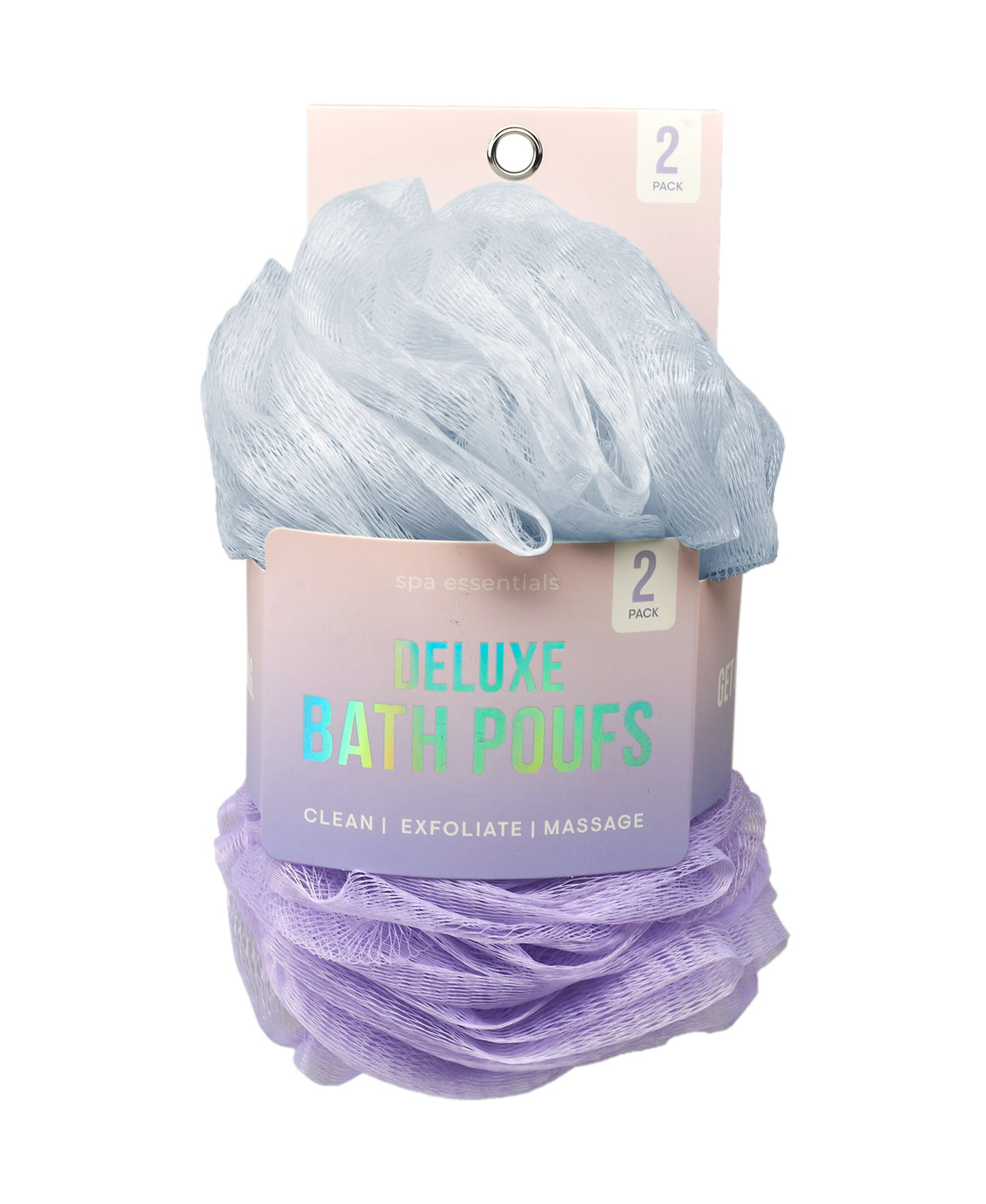Spa Essentials Women's Bath Poufs - 10 Pk