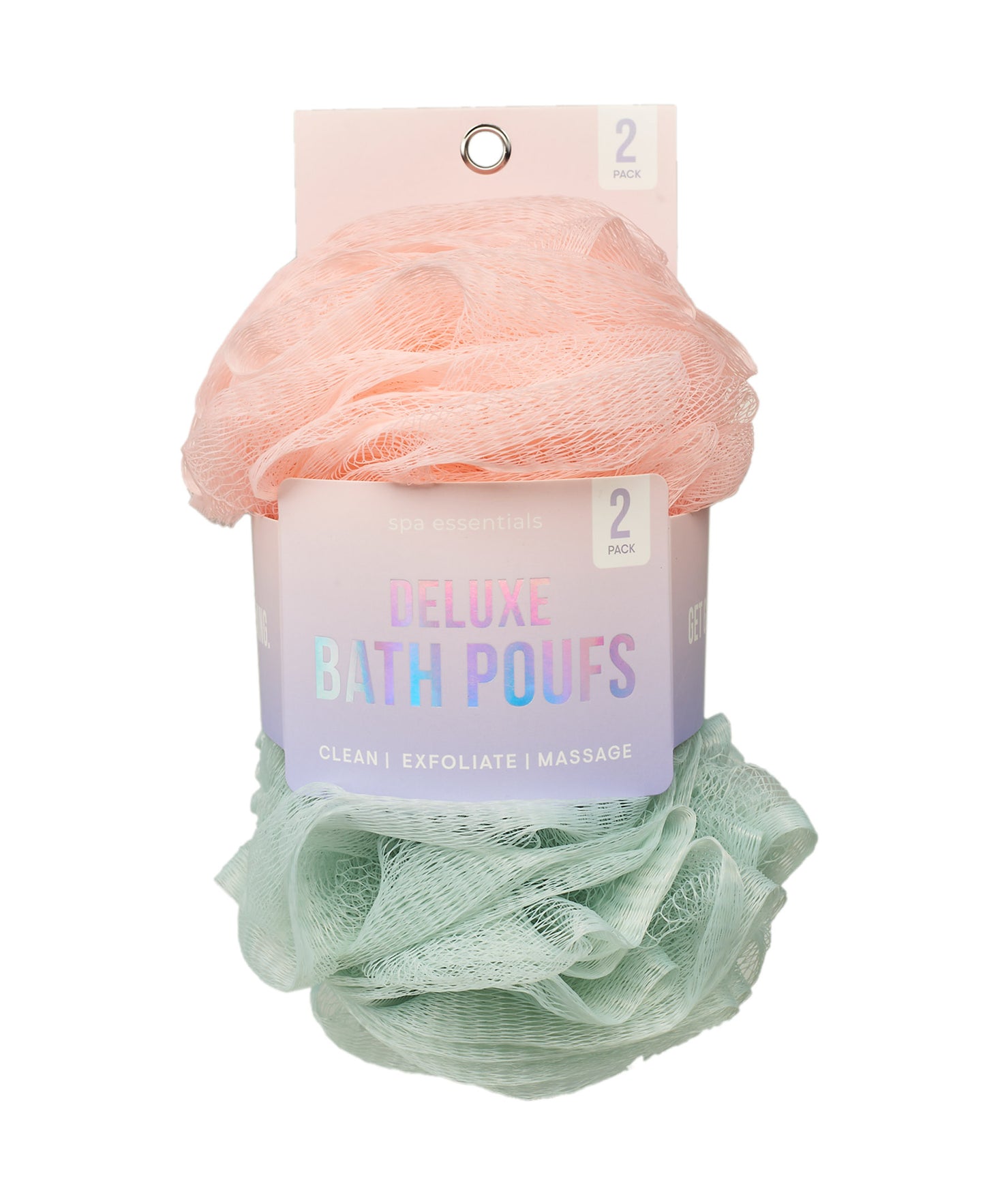 Spa Essentials Women's Bath Poufs - 10 Pk
