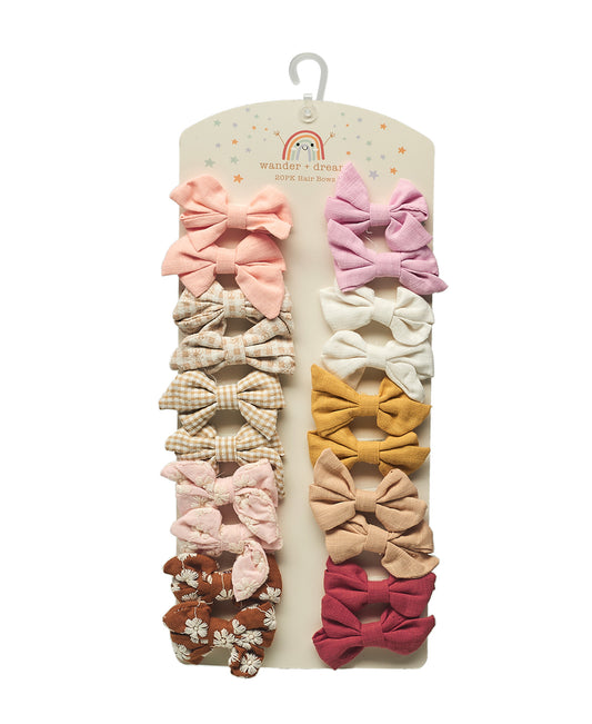 Wander & Dream Infant Bow Set - 20 Pk