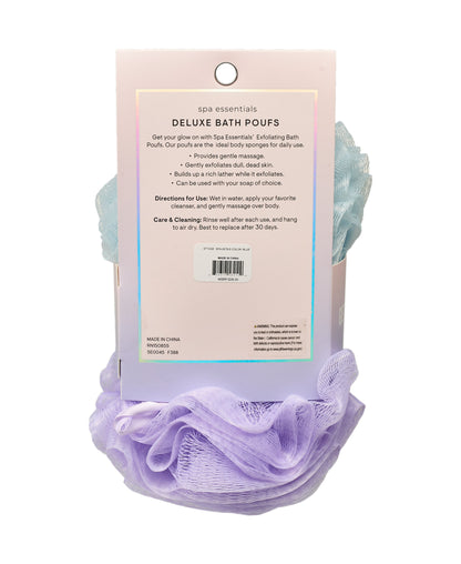 Spa Essentials Women's Bath Poufs - 10 Pk