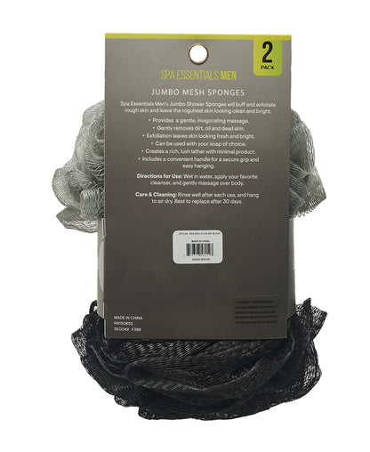 Spa Essentials Men's Bath Poufs - 10 Pk